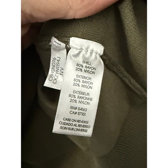 Green Sweater By Calvin Klein Size Large - Picture 7 of 9